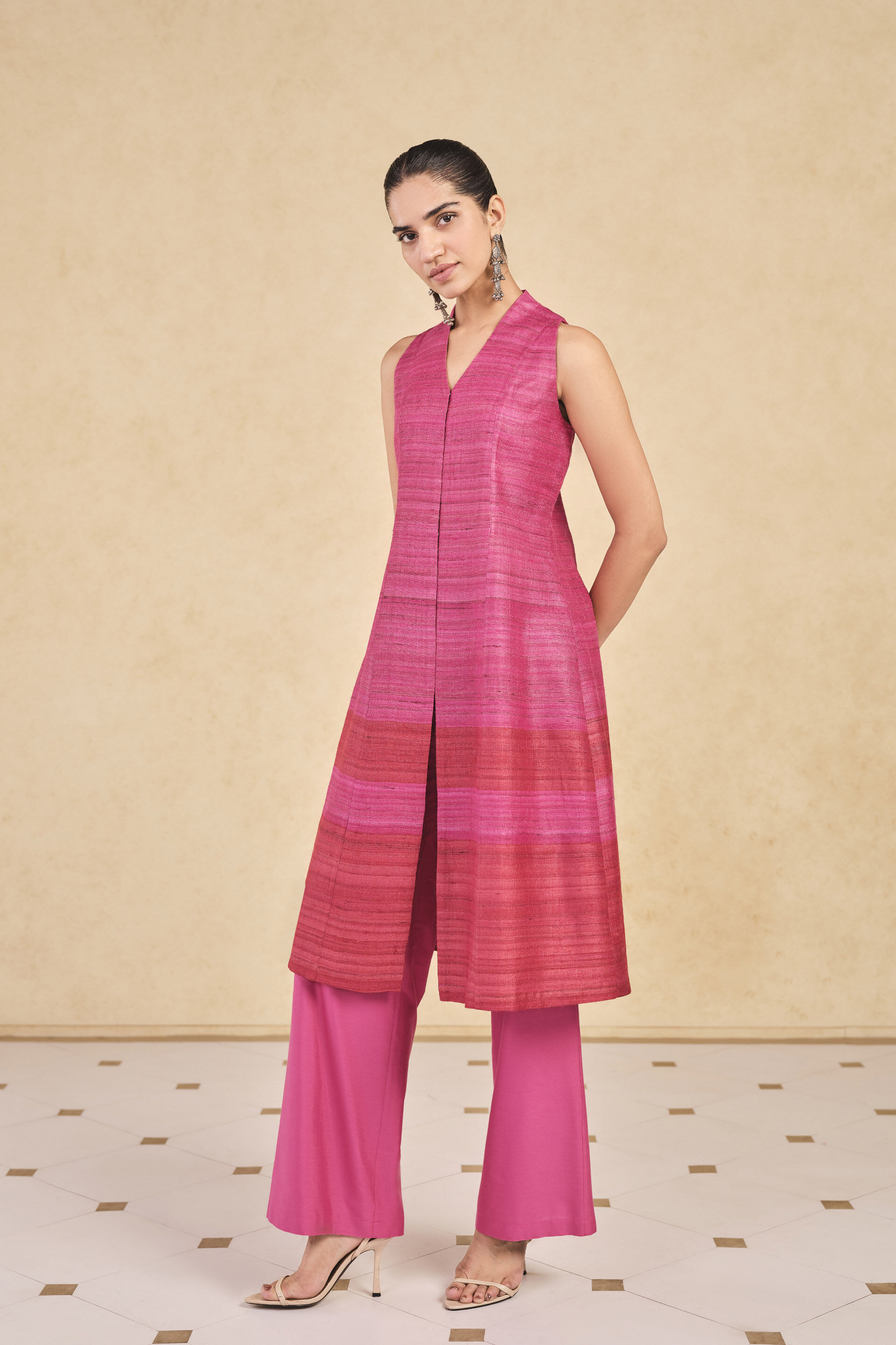 Kirabo Silk Co-ord - Pink, Pink, image 3